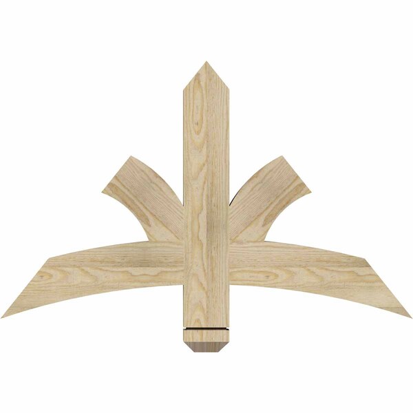 Ekena Millwork Davenport Rough Sawn Timber Gable Bracket, Douglas Fir, 36"W x 23"H x 2"D x 4"F, 15/12 Pitch GBW036X23X0204DAV00RDF - main